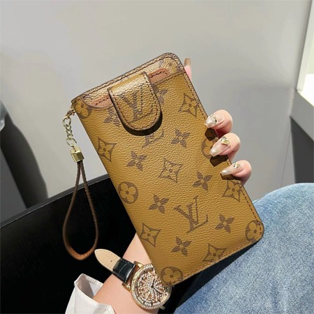 LV-グッチ ブランド カードホルダー一体型携帯 ケース