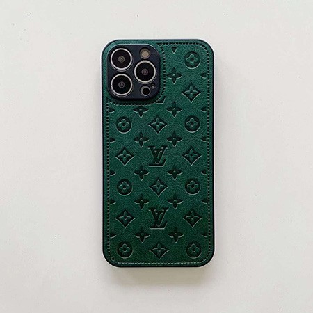 グリーン、ホワイト、ブラック、パーソナライズされた LV ブランド iPhone ケース