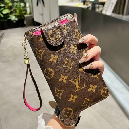 LV-グッチ ブランド カードホルダー一体型携帯 ケース