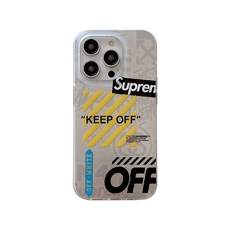 Supreme ブランド オフホワイト iPhone ケース