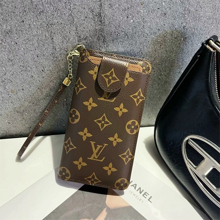 LV-グッチ ブランド カードホルダー一体型携帯 ケース