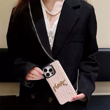 レザー イミテーション カードホルダー ysl iPhone15 15Pro ケース