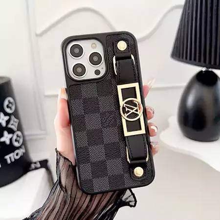 GUCCI iPhone15plus メタルロゴ スマホホルダーケース LV風スマホケース