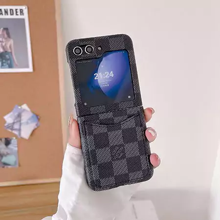 ルイヴィトン レザー ビジネスGalaxy Z Flip5ケース