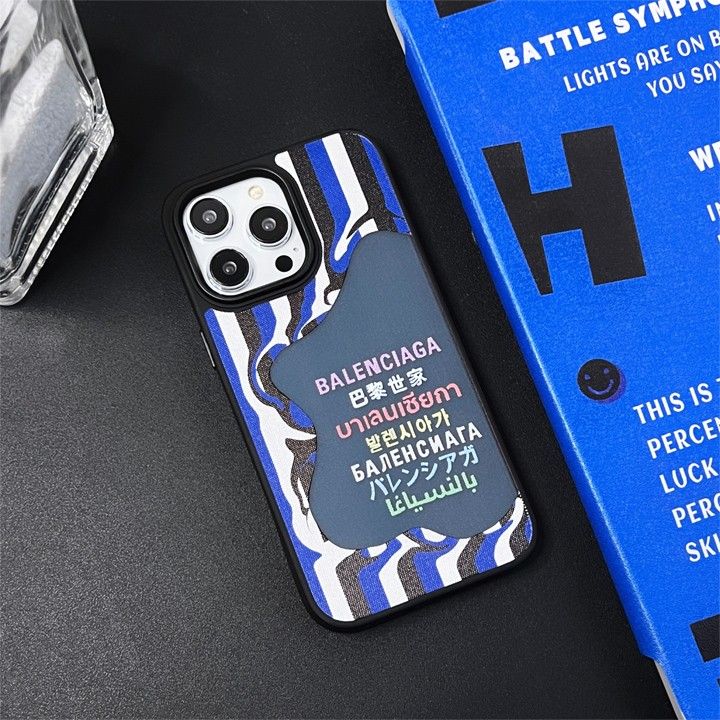 高校生 Balenciaga ロゴ入り半透明iPhone 15pro ケース