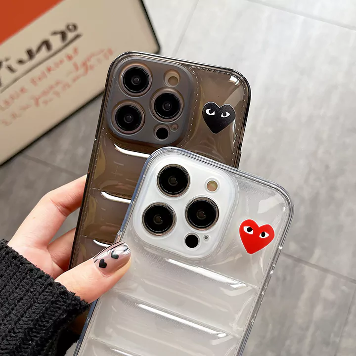 CommedesGarcons iPhone 16 透明クッション iPhoneケース