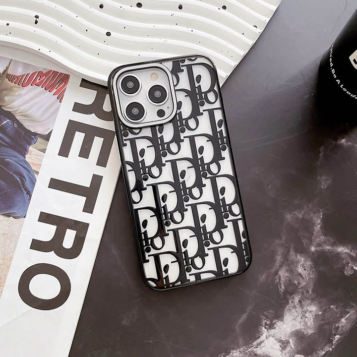 カップルモデル 電気メッキDIOR iphone14透明ケース