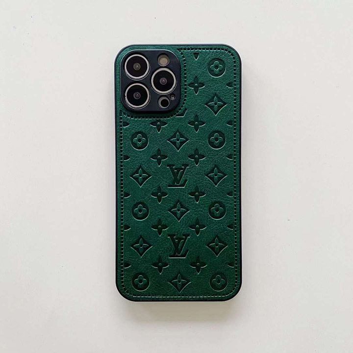 グリーン、ホワイト、ブラック、パーソナライズされた LV ブランドの iPhone ケース