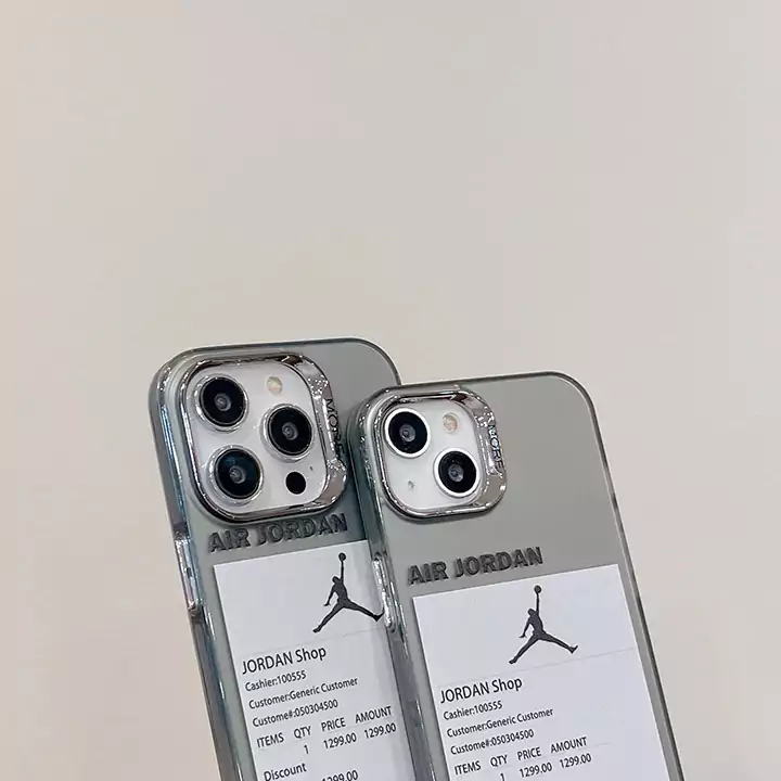 Air JordaniPhone 15 Pro/14ケースファッションシルバー