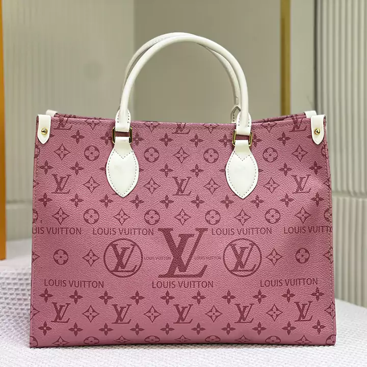 偽物 新品 5色 LV モノグラム 本革 ONTHEGO ハンドショルダーバッグ