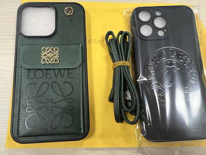 iPhone14  Pro Max ケース ロエベ風 ブランド スマホケース ショルダー、スマホケース無料