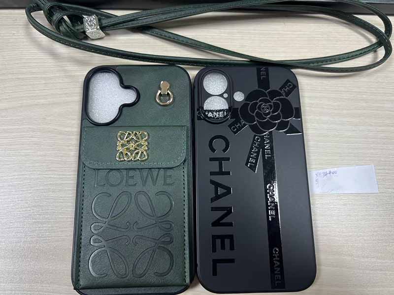 iPhone14  Pro Max ケース ロエベ風 ブランド スマホケース ショルダー 可愛い
