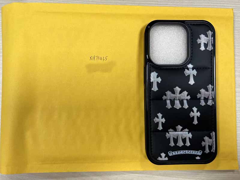 ​iPhone14 Pro カバー ブランド Chrome Heart風 おしゃれ