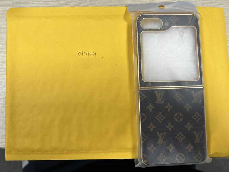 Galaxy Z Flip5 ケース ルイヴィトン風 ハイブランド スマホケース