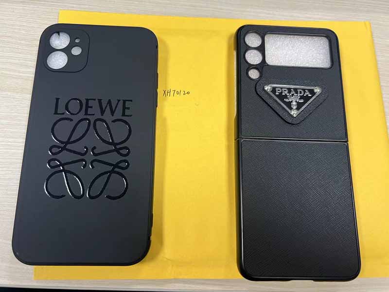 ​Galaxy Z Flip3 ケース Prada風 ハイブランド スマホケース