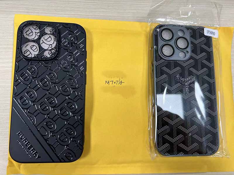 iPhone16 Pro 携帯 ケース ゴヤール風 ブランド 芸能人愛用