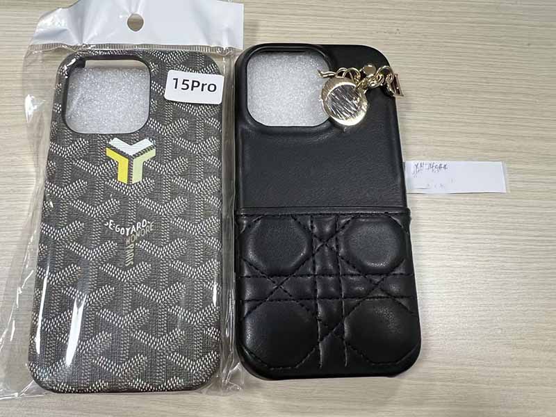 iPhone15 Pro スマホケース ゴヤール風 ブランド 男性向け