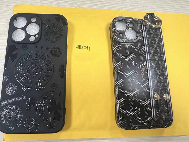iPhone16 Plus ケース ゴヤール風 ブランド おしゃれ