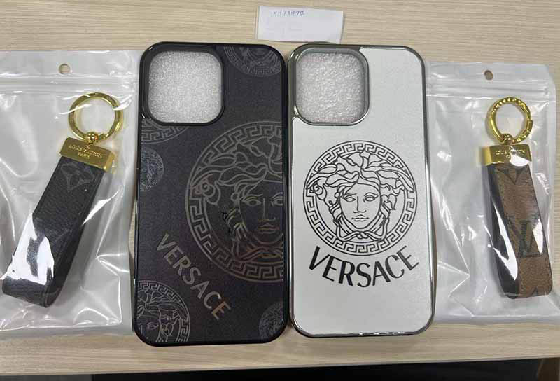 ​iPhone14 Pro Max 携帯 ケース ヴェルサーチ風 メンズ