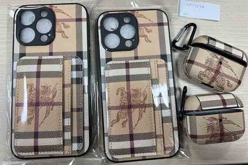 iPhone14 Pro Max 携帯 ケース バーバリー風 カード収納 メンズ