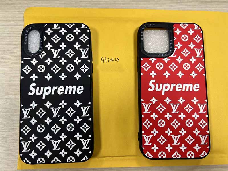 iPhone XS ケース シュプリーム風 ハイブランド