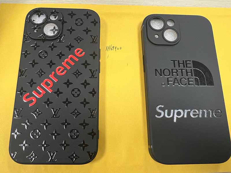 iPhone15 ケース Supreme風 ハイブランド ストリート