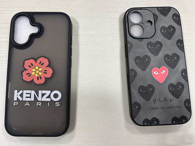 iPhone16 ケンゾー コムデギャルソン風 ハイブランド スマホケース